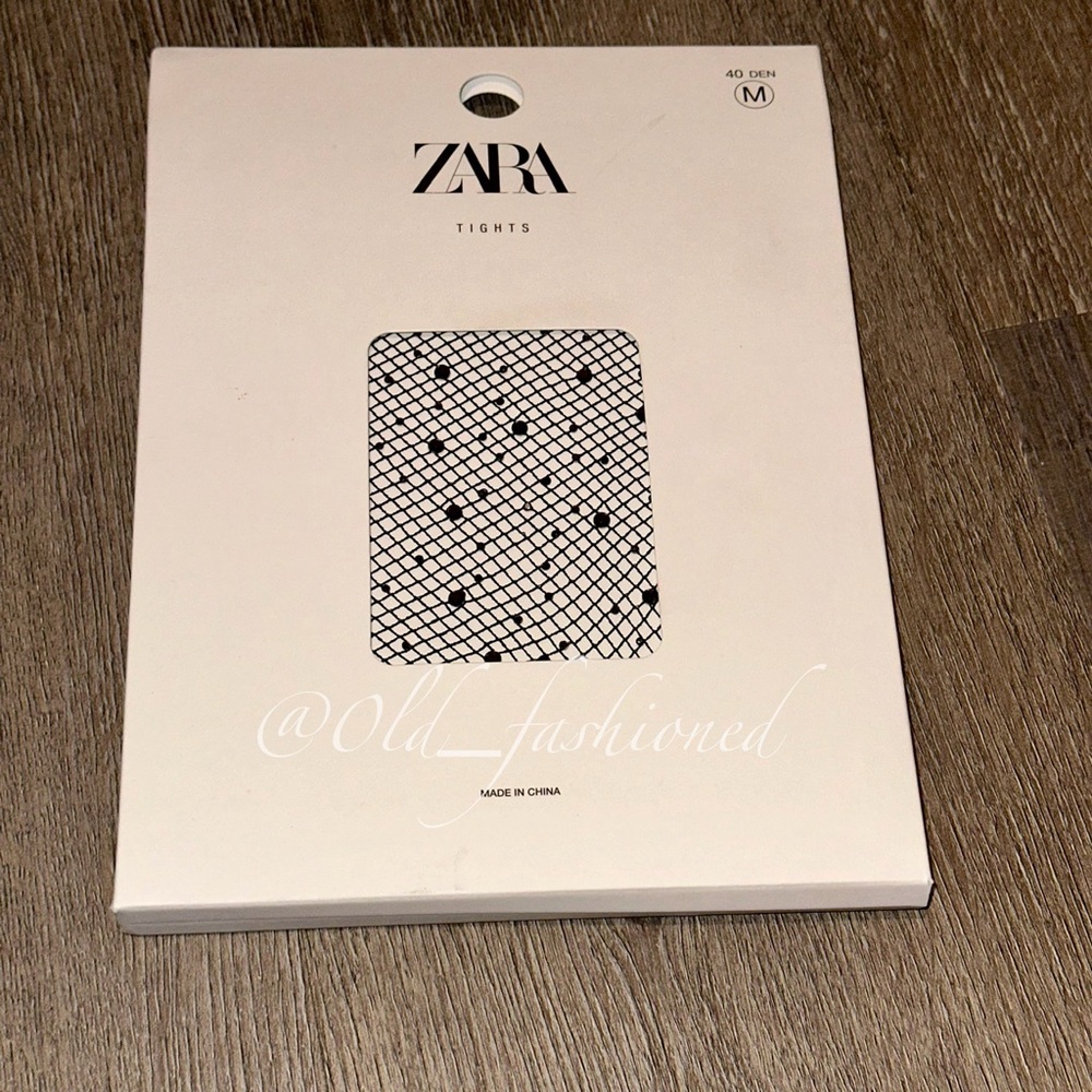 ZARA Bloggers Fav Rhinestone Fishnet Tights - Picture 11 of 14